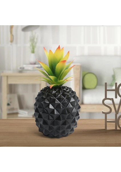 Yapay Ananas Meyve Süsleme Ev Dekoru Merkez Parçası Ev Masaüstü Siyah (Yurt Dışından) modelleri