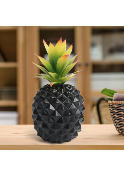 Yapay Ananas Meyve Süsleme Ev Dekoru Merkez Parçası Ev Masaüstü Siyah (Yurt Dışından) indirimleri