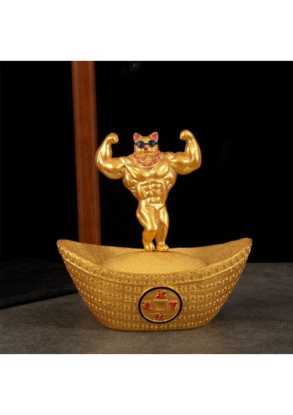 Yaratıcı Kirin Arm Lucky Cat Heykel Ev Dekoru Mağaza Ofisi Açılış Hediyesi (Yurt Dışından) modelleri