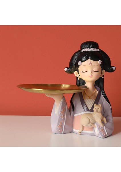 Kız Depolama Tepsisi Biblolar Organizatör Masaüstü Figürinler Ev Dekor 25X22CM (Yurt Dışından) modelleri