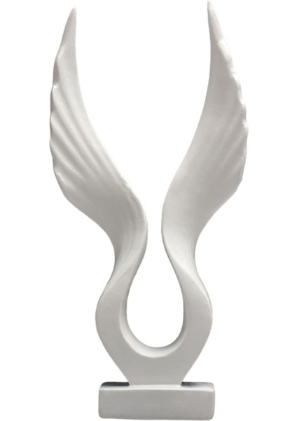 3D /angel Statue Reçine Masa Beyaz Kanat Için Heykel Heykel Koleksiyonu 10.5X3X15CM 7X3X15CM (Yurt Dışından)