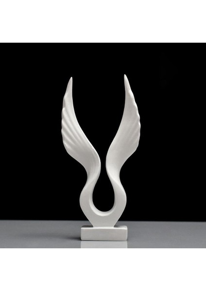 3D /angel Statue Reçine Masa Beyaz Kanat Için Heykel Heykel Koleksiyonu 10.5X3X15CM 7X3X15CM (Yurt Dışından)