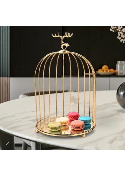 Nordic Style Kuş Kafesi Raf Kozmetik Ekran Kılıfı Mum Depolama Masası Sanat Tek Katman (Yurt Dışından) indirimleri