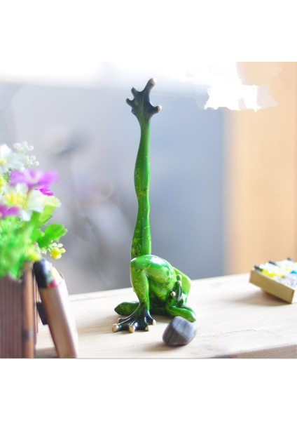 3D Frog Figürin Heykeli Mobilyalı Çim Süs Oyuncağı E (Yurt Dışından) fırsatları