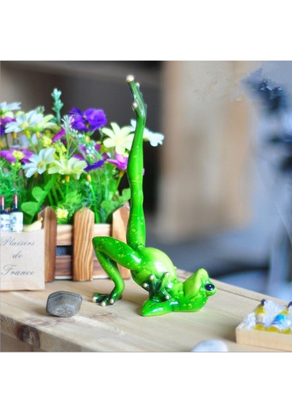 3D Frog Figürin Heykeli Mobilyalı Çim Süs Oyuncağı E (Yurt Dışından) indirimleri