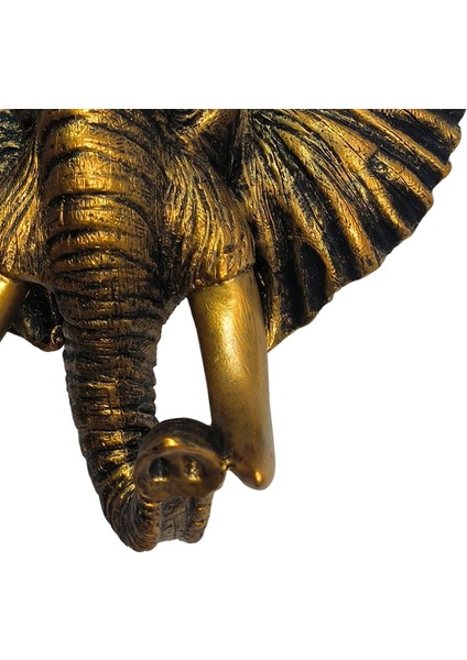 Reçine Fil Duvar Heykel Dekor Zarif Görünüm Ince Işçilik Bronz Fil (Yurt Dışından) modelleri