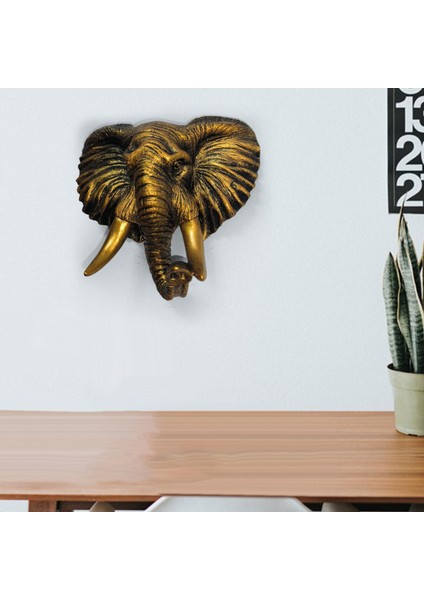 Reçine Fil Duvar Heykel Dekor Zarif Görünüm Ince Işçilik Bronz Fil (Yurt Dışından) fırsatları