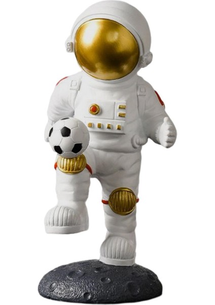 Yaratıcı Astronot Heykeli Figür Heykel Spacean Figürin Dekor Çocuk Hediyesi 28.5X16X15.5CM (Yurt Dışından)