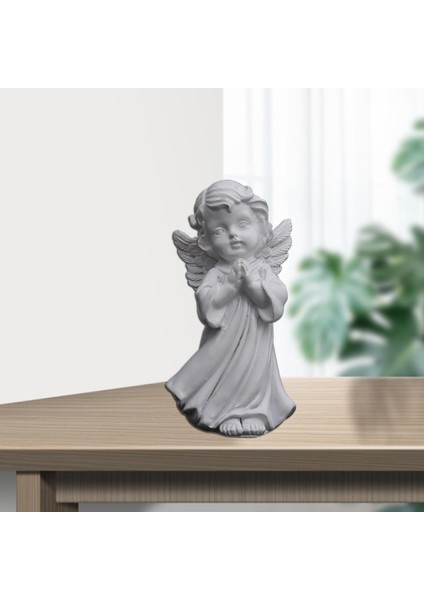 Reçine Melek Heykel Heykel Masaüstü Süsleri El Yapımı Dekoratif Dua Sol (Yurt Dışından) fırsatları