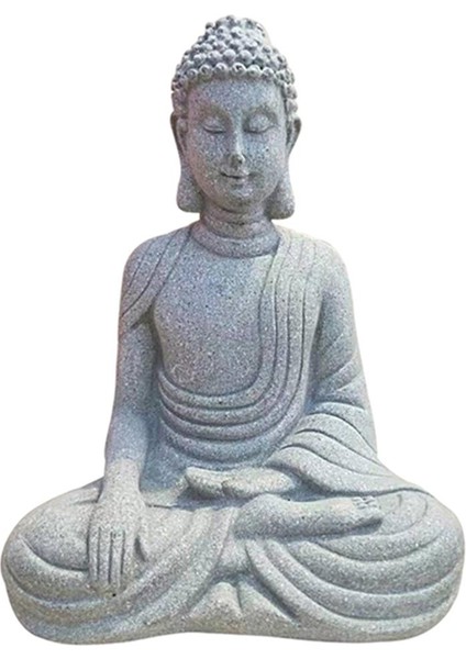 Buddha Tealight Tutucu Bahçe Heykeli Ev Odası Masa Tableti Koleksiyon Büyük Büyük Meditasyon Buda (Yurt Dışından)