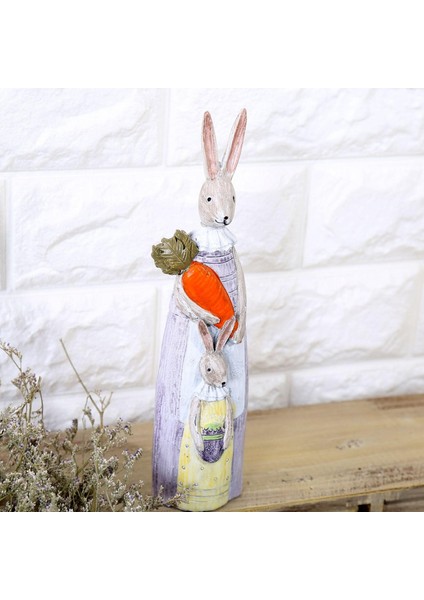 Yaratıcı Tavşan Heykeli Ev Dekoru Süsleme Figürinleri Masaüstü Tavşan Zanaat Kadın (Yurt Dışından) fiyatları