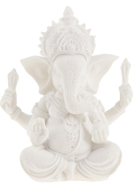 Kumtaşı Meditasyon Fil Heykeli Heykelcik Dekor Beyaz -10CM Beyaz - 10 cm (Yurt Dışından) modelleri