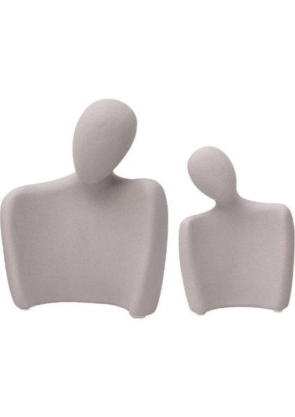 Soyut Karakter Süsü Kucaklama Heykel Çubuğu Çiftler Heykeller Dekorasyon Gri S L (Yurt Dışından)