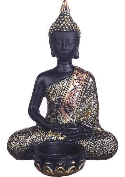 Tayland Buda Heykel Mum Sahibi Budizm Hindu Dekor Buda Tealight Sahibi Buda Tealight Sahibi (Yurt Dışından)