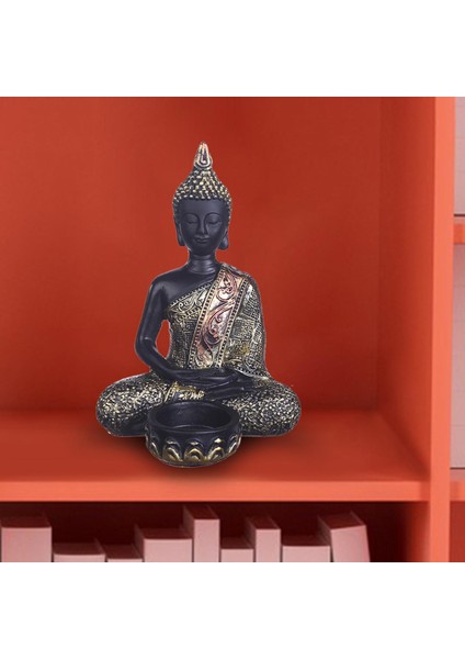 Tayland Buda Heykel Mum Sahibi Budizm Hindu Dekor Buda Tealight Sahibi Buda Tealight Sahibi (Yurt Dışından)