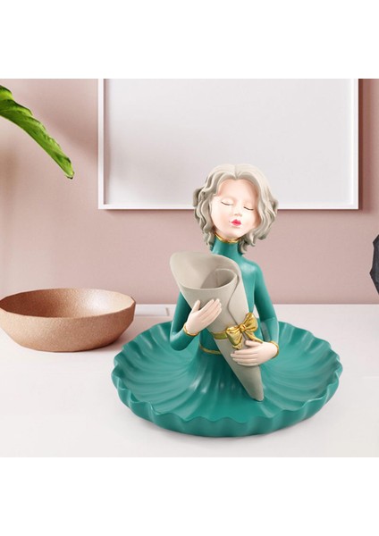 Candy Keys Oturma Odası Için Etek Tepsisi Yaratıcı Karakterlerle Kız Heykel (Yurt Dışından) modelleri