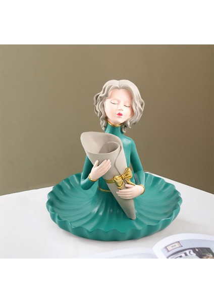 Candy Keys Oturma Odası Için Etek Tepsisi Yaratıcı Karakterlerle Kız Heykel (Yurt Dışından) fırsatları