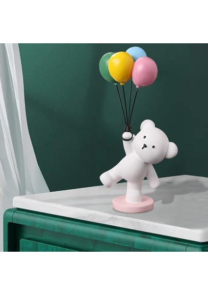 Modern Balon Ayı Figürin Uçan Ayı Figür Ofis Yatak Odası Dekor Balon Ayı (Yurt Dışından) indirimleri