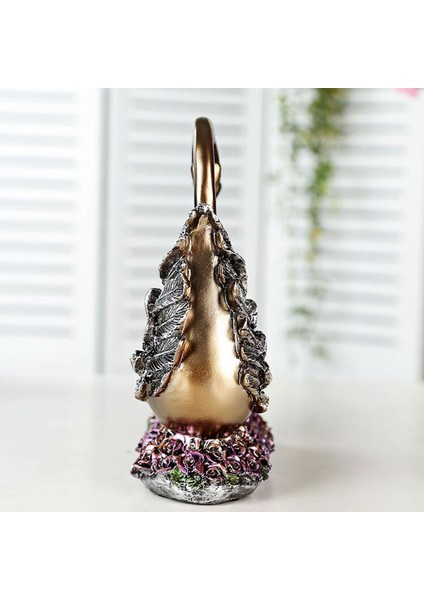 Swan Çift Altın Reçine Hayvan Heykeli Whelk Heykelcik Reçine El Sanatları Ev Dekorasyon Hediyesi (Yurt Dışından) fırsatları