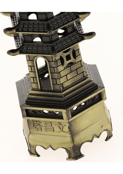 Çin Fengshui Çinko Stupa Pagoda Bronz 18CM (Yurt Dışından) indirimleri