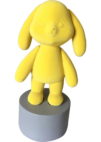 Masaüste Tv Raf Sanat Dekorasyonu Sarı Stand Için Sevimli Tavşan Heykelcik Heykeli Heykeli (Yurt Dışından)