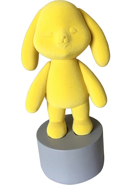 Masaüste Tv Raf Sanat Dekorasyonu Sarı Stand Için Sevimli Tavşan Heykelcik Heykeli Heykeli (Yurt Dışından) fiyatları