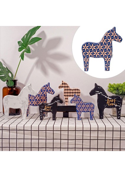 At Heykeli Heykel Dekorasyon Heykelcik Sanat Masası Dekor Büyük Mavi (Yurt Dışından) modelleri