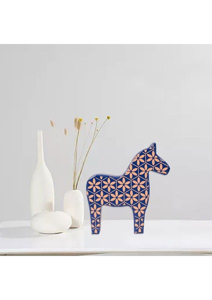 At Heykeli Heykel Dekorasyon Heykelcik Sanat Masası Dekor Büyük Mavi (Yurt Dışından) fırsatları