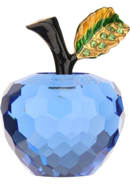 Masaüstü Sundurma Dekor Mavi Için Yaratıcı Kristal Meyve Heykeli Heykelcik Sanat Zanaat (Yurt Dışından)