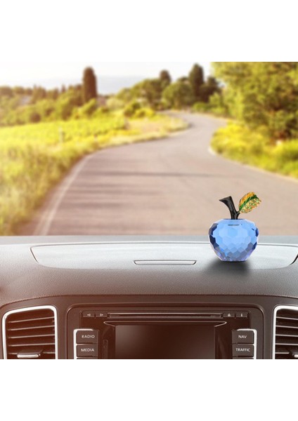 Masaüstü Sundurma Dekor Mavi Için Yaratıcı Kristal Meyve Heykeli Heykelcik Sanat Zanaat (Yurt Dışından) modelleri