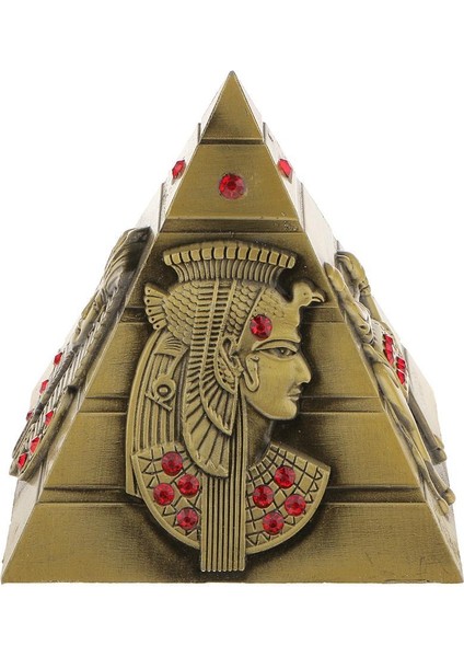 8.5cm Metal 3D Model Mısır Piramit Heykel Hediyelik Hediye Ev Ofis Dekoru (Yurt Dışından)