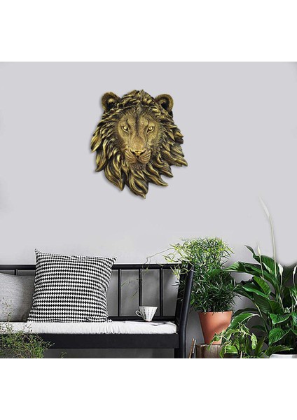 3D Sanat Duvarı Monte Edilmiş Asma Yenilik Heykel Süsü Dekor Aslan (Yurt Dışından) fırsatları