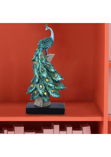 Tavuskuşu Heykeli En Iyi Hediye Süsleme Kitaplık Masaüstü Dekorasyon Mavi L Için (Yurt Dışından) modelleri