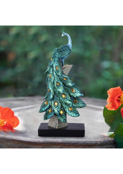 Tavuskuşu Heykeli En Iyi Hediye Süsleme Kitaplık Masaüstü Dekorasyon Mavi L Için (Yurt Dışından) fırsatları