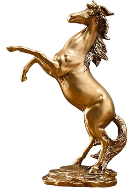 At Heykeli Figürin Dekorasyon Altın Için Koleksiyon Fengshui (Yurt Dışından)