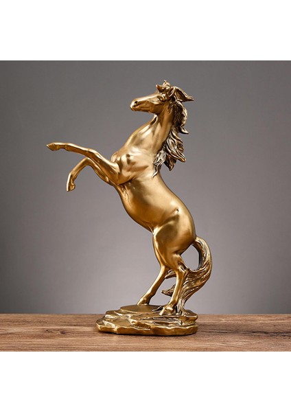 At Heykeli Figürin Dekorasyon Altın Için Koleksiyon Fengshui (Yurt Dışından) modelleri