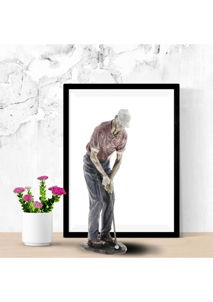 Avrupa Reçine Man Golfçü Heykeli Arts Golf Figürinler Kulübü Koleksiyon D (Yurt Dışından) modelleri