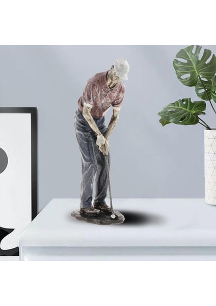 Avrupa Reçine Man Golfçü Heykeli Arts Golf Figürinler Kulübü Koleksiyon D (Yurt Dışından) fırsatları