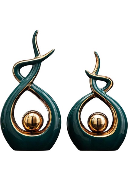 Heykelcik Ofis Kabini Kayma Karşıtı Heykel Yatak Odası Süs Heykeli Yeşil S (Yurt Dışından) fiyatları