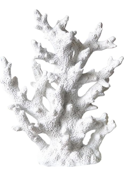 Akvaryumlar Için Yapay Reçine Mercan Bitkisi Mercan Su Bitkileri Beyaz (Yurt Dışından) indirimleri