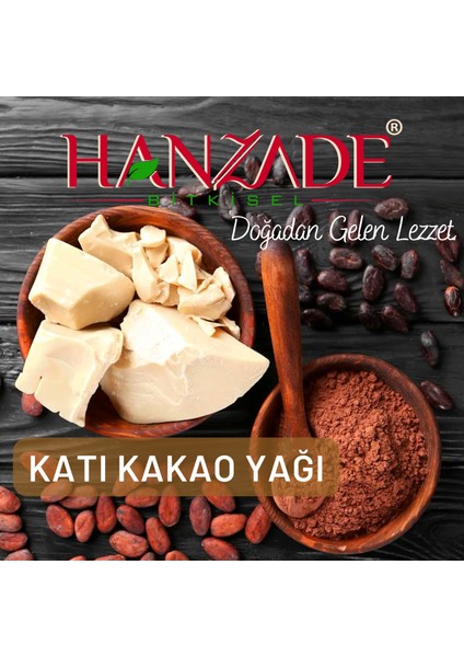 Hanzade Bitkisel Yenilebilir Saf Katı Kakao Yağı 500 gr