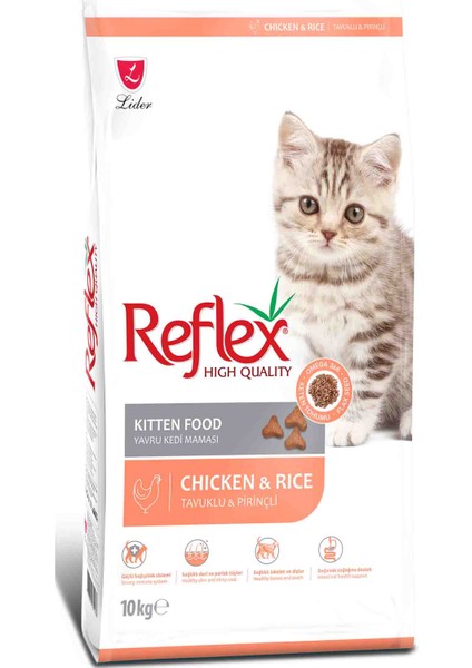 Tavuklu Yavru Kedi Maması 10 kg Chicken Kitten Cat Food