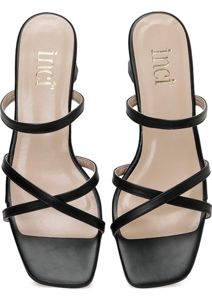 Incı Olsen 3fx Siyah Kadın Topuklu Terlik fırsatları