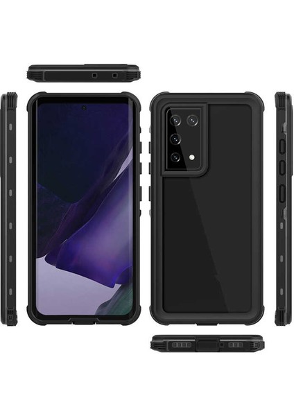 Samsung Galaxy S21 Ultra Kılıf 360 Koruma Su Geçirmez Toz Geçirmez Tam Koruma Magsafe Wireless Kapak (Su)