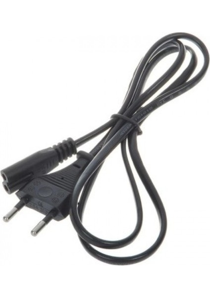 Teyp Fişi - Notebook Adaptör Power Kablosu 2 Pin - 1.5 Metre -Power Güç Elektrik Kablosu Playstation 3 Uyumlu