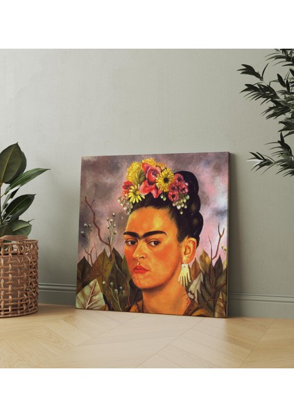 Frida Kahlo Kare Kanvas Tablo