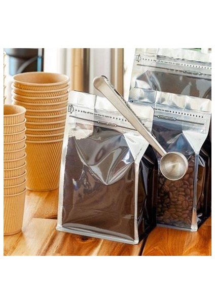 Mandallı Kahve Ölçü Kaşığı Silver Çok Fonksiyonlu Paslanmaz Çelik Kaşık indirimleri