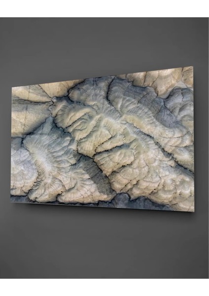 Nallıhan Kuş Cenneti Üstten Görünüm Yatay Cam Tablo