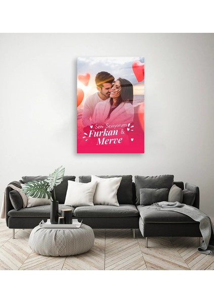 Sevgililer Günü Kişiye Özel Cam Tablo fiyatları