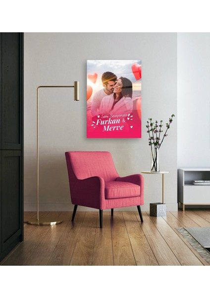 Sevgililer Günü Kişiye Özel Cam Tablo modelleri